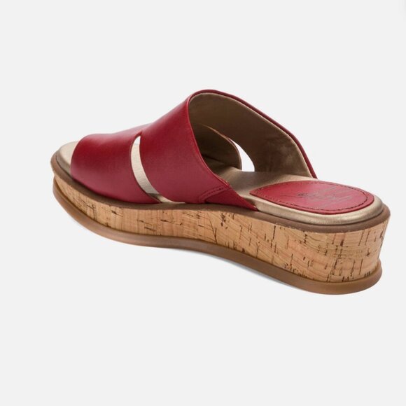 Women's Latigo Karen Leather Platform Sandal Wedge Shoes 7.5 Med - Picture 4 of 12